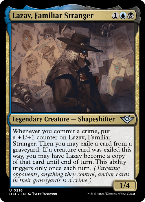 Lazav, Familiar Stranger [OTJ-216] - Outlaws of Thunder Junction