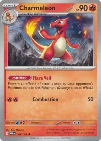 Charmeleon (008/091) [Scarlet & Violet: Paldean Fates]