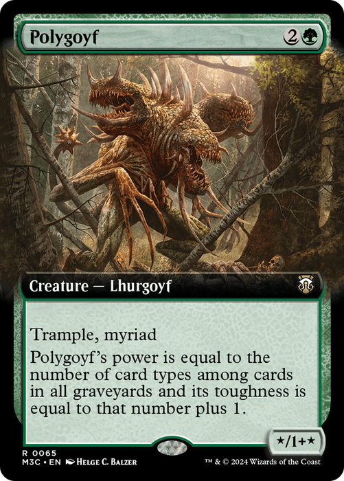 Polygoyf (Extended Art) [M3C-065] Foil - Modern Horizons 3 Commander