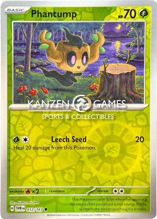 Phantump (012/167) Reverse Holofoil [SV06: Twilight Masquerade]