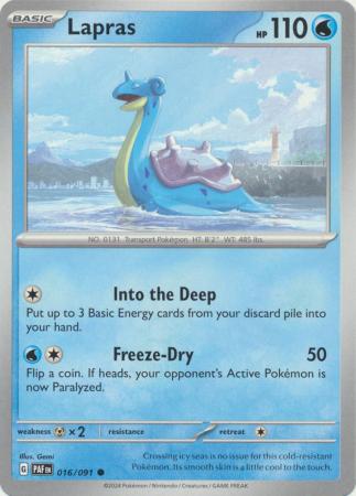 Lapras (016/091) [Scarlet & Violet: Paldean Fates]