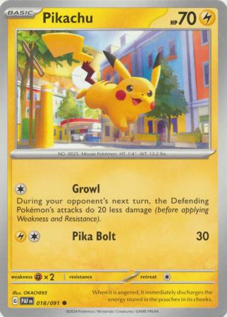 Pikachu (018/091) [Scarlet & Violet: Paldean Fates]