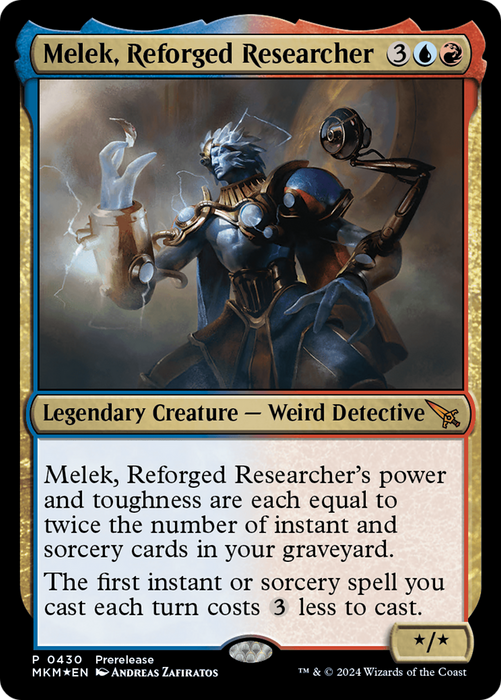 Melek, Reforged Researcher [MKM-430] Foil - Murders at Karlov Manor