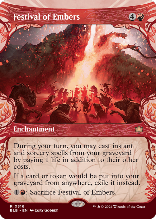 Festival of Embers (Showcase) [BLB-316] Foil - Bloomburrow