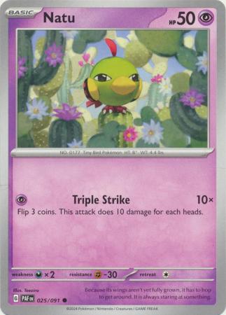 Natu (025/091) [Scarlet & Violet: Paldean Fates]