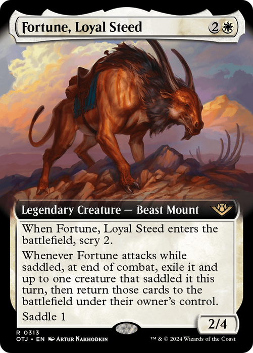 Fortune, Loyal Steed (Extended Art) [OTJ-313] Foil - Outlaws of Thunder Junction