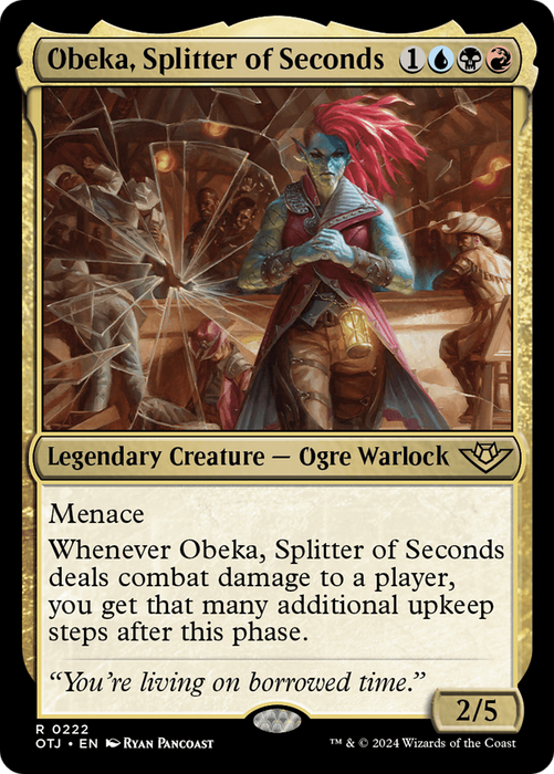 Obeka, Splitter of Seconds [OTJ-222] Foil - Outlaws of Thunder Junction