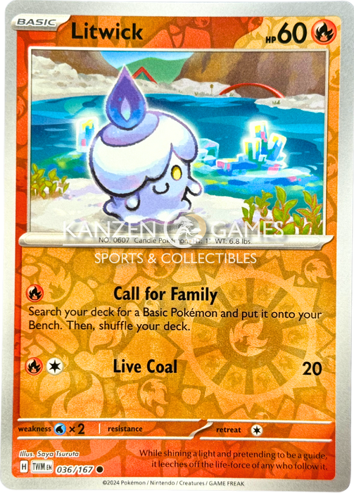 Litwick (036/167) Reverse Holofoil [SV06: Twilight Masquerade]