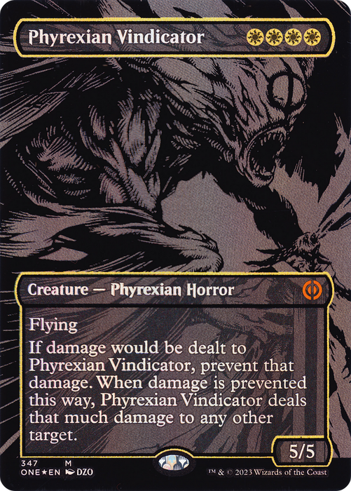 Phyrexian Vindicator (Borderless) [ONE-347] Foil - Phyrexia: All Will Be One