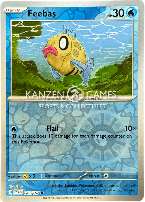 Feebas (049/167) Reverse Holofoil [SV06: Twilight Masquerade]