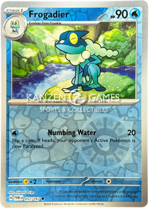 Frogadier (057/167) Reverse Holofoil [SV06: Twilight Masquerade]