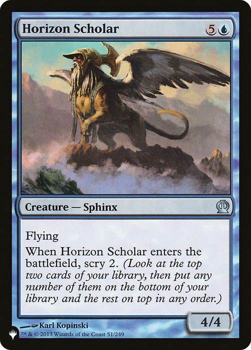 Horizon Scholar [PLST-THS-51] - The List