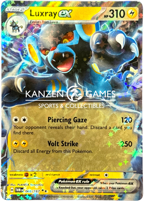 Luxray ex (068/167) Holofoil [SV06: Twilight Masquerade]