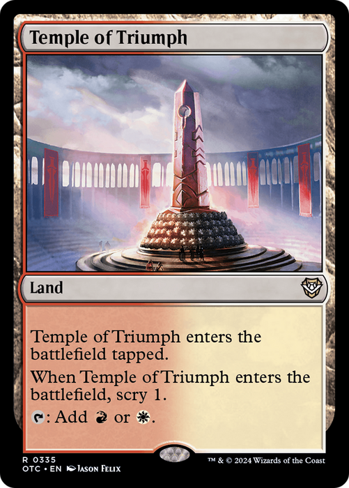 Temple of Triumph [OTC-335] - Outlaws of Thunder Junction Commander