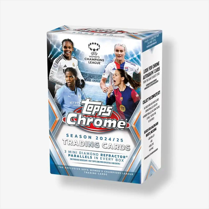 2024-25 Topps Chrome UEFA Women's Champions League Soccer Blaster Box