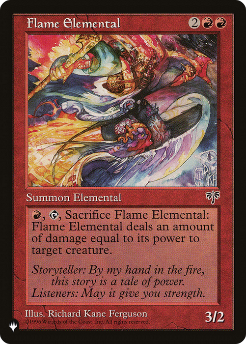 Flame Elemental [PLST-MIR-175] - The List