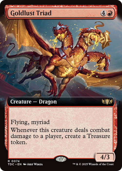 Goldlust Triad (Extended Art) [TDC-074] - Tarkir: Dragonstorm Commander