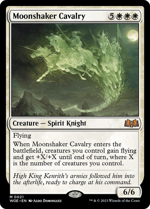 Moonshaker Cavalry [WOE-021] Foil - Wilds of Eldraine