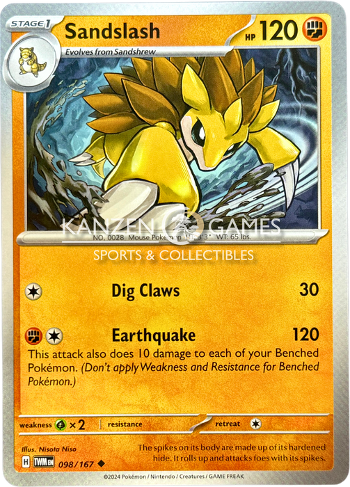 Sandslash (098/167)  [SV06: Twilight Masquerade]