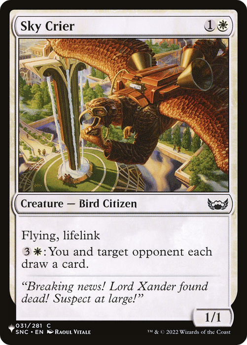 Sky Crier [PLST-SNC-31] - The List