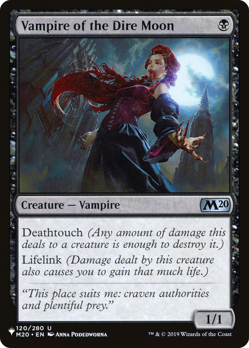 Vampire of the Dire Moon [PLST-M20-120] - The List