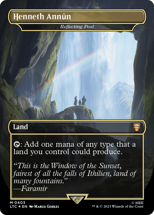 Reflecting Pool / Henneth Annûn (Borderless) [LTC-403] Foil - Tales of Middle-earth Commander