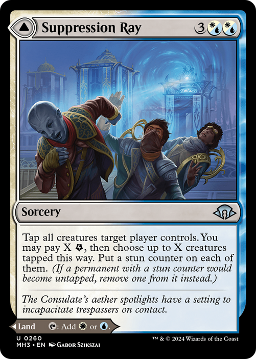 Suppression Ray // Orderly Plaza [MH3-260] Foil - Modern Horizons 3