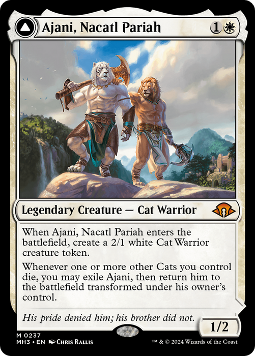 Ajani, Nacatl Pariah // Ajani, Nacatl Avenger [MH3-237] Foil - Modern Horizons 3