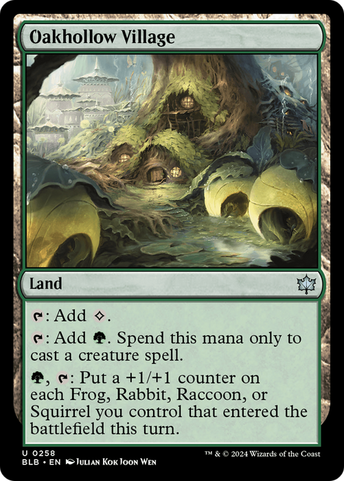 Oakhollow Village [BLB-258] Foil - Bloomburrow