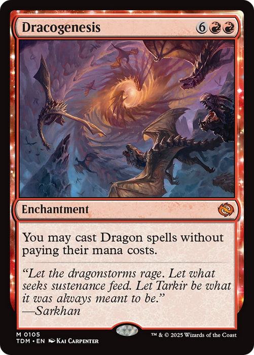 Dracogenesis (enchantment) [TDM-105] - Tarkir: Dragonstorm