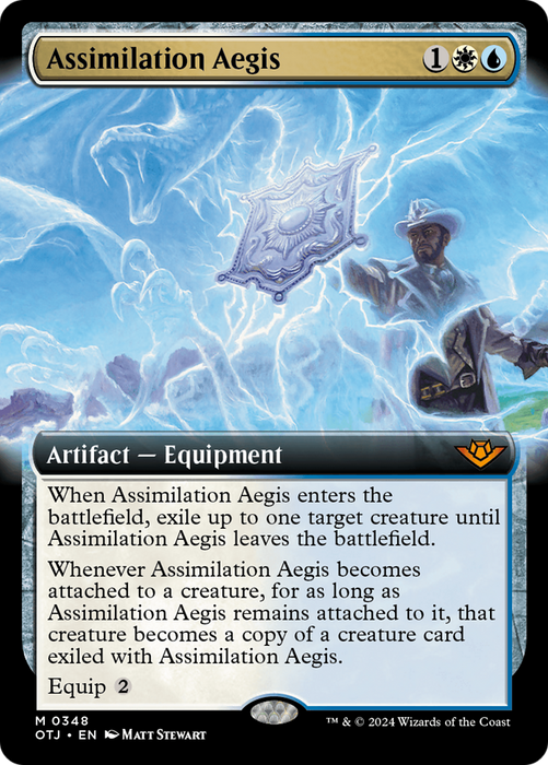 Assimilation Aegis (Extended Art) [OTJ-348] Foil - Outlaws of Thunder Junction