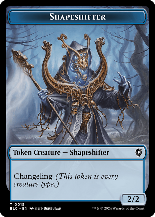 Shapeshifter [TBLC-015] Foil - Bloomburrow Commander Tokens