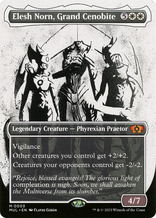 Elesh Norn, Grand Cenobite (Showcase) (Borderless) [MUL-003] - Multiverse Legends