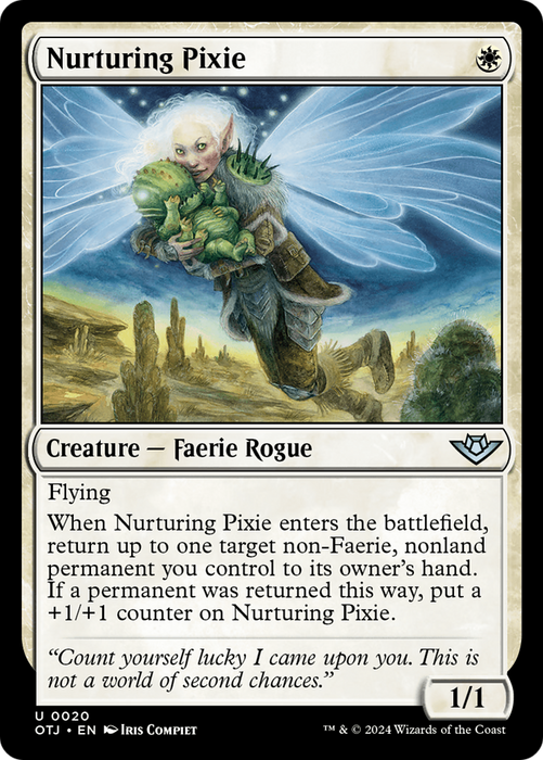 Nurturing Pixie [OTJ-020] Foil - Outlaws of Thunder Junction