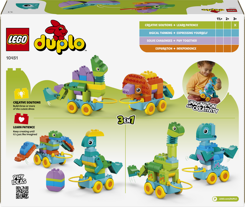 LEGO - Duplo - 3 in 1 Dinosaurs on Wheels