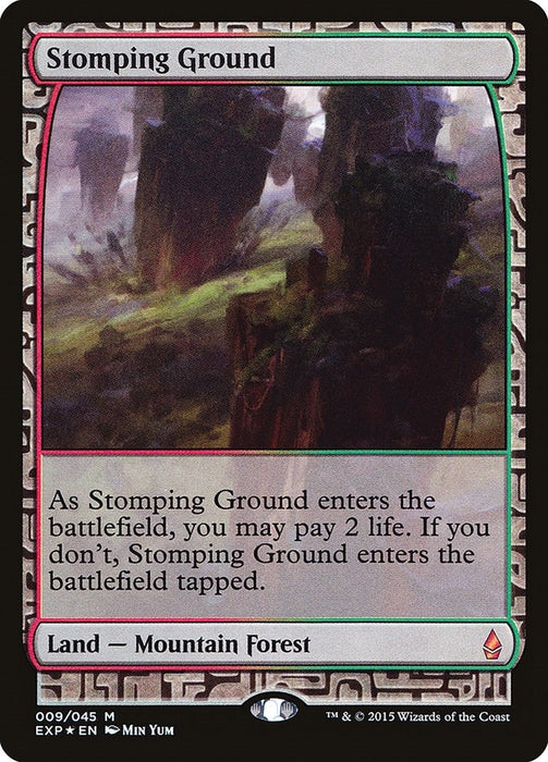 Image for Stomping Ground (9) (Foil) [Zendikar Expeditions] - Magic: The Gathering