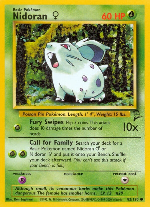 Image for Nidoran F (082/130) [Base Set 2] - Pokemon