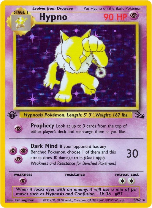 Image for Hypno (8) (08/62) (Unlimited Holofoil) [Fossil] - Pokemon