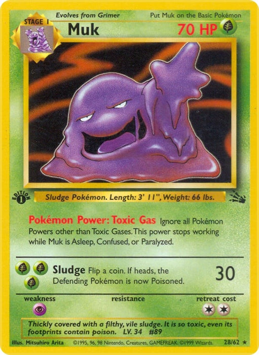Image for Muk (28) (28/62) (Unlimited) [Fossil] - Pokemon