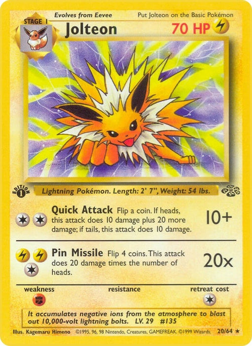 Image for Jolteon (20) (20/64) (Unlimited) [Jungle] - Pokemon