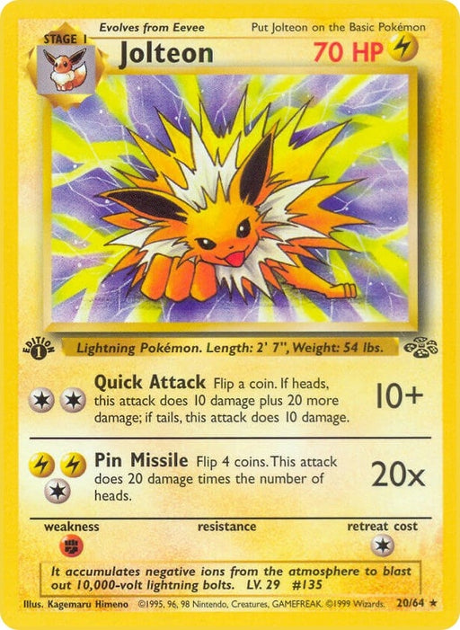 Image for Jolteon (20) (20/64) (Unlimited) [Jungle] - Pokemon
