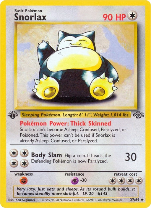 Image for Snorlax (27) (27/64) (Unlimited) [Jungle] - Pokemon