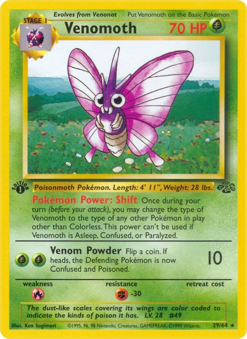 Image for Venomoth (29) (29/64) (Unlimited) [Jungle] - Pokemon