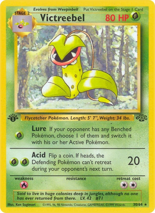 Image for Victreebel (30) (30/64) (1st Edition) [Jungle] - Pokemon