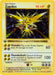Image for Zapdos (016/102) (Unlimited Holofoil) [Base Set (Shadowless)] - Pokemon