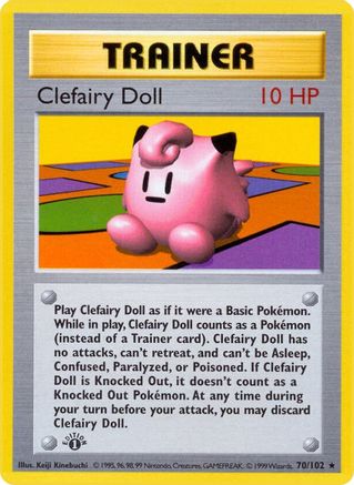 Clefairy Doll (70/102) [Base Set Shadowless Unlimited]