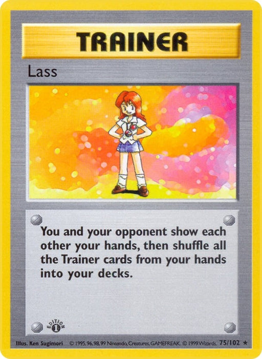 Image for Lass (075/102) (Unlimited) [Base Set (Shadowless)] - Pokemon