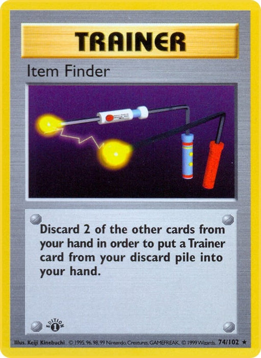 Image for Item Finder (074/102) (1st Edition) [Base Set (Shadowless)] - Pokemon