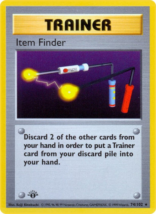 Image for Item Finder (074/102) (Unlimited) [Base Set (Shadowless)] - Pokemon