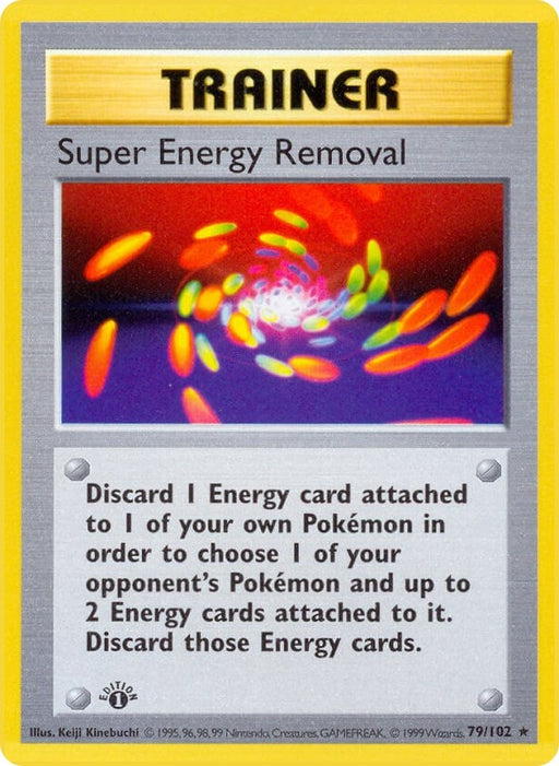 Image for Super Energy Removal (079/102) (Unlimited) [Base Set (Shadowless)] - Pokemon